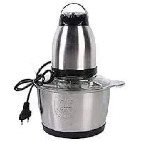 Electric Meat Grinder, Andoer Electric Meat Grinder 2L Multi Function Stainless Steel Food Processor for Meat Vegetables Fruits Nuts 2-Speed Control Food Chopper for Home Kitchen Restaurants