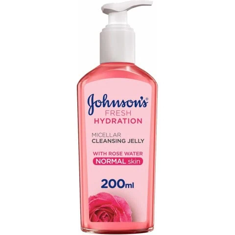 Johnson's Face Cleanser, Fresh Hydration, Micellar Cleansing Jelly, Normal Skin, 200ml