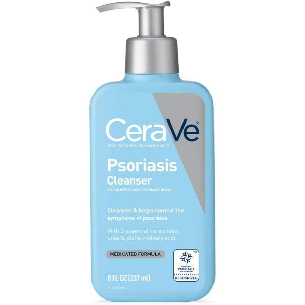 CeraVe Cleanser for Psoriasis Treatment, 8 Oz, 8 Fl Oz (Pack of 1)