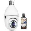 Wireless Home Camera, Light Bulb Camera 360 Degree Full HD 1080P Smart Home Camera