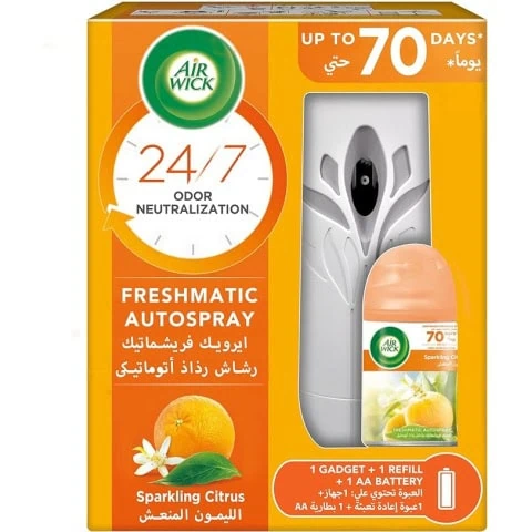 Air Wick Freshener  Auto Spray Sparkling Citrus250 ml