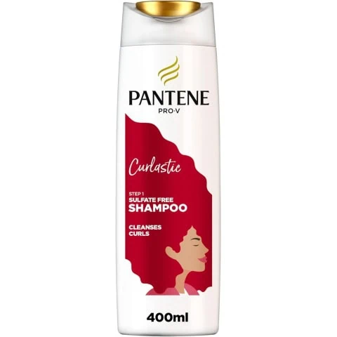 Pantene Pro-V Curlastic Sulfate-Free Shampoo for Curly Hair, 400ml