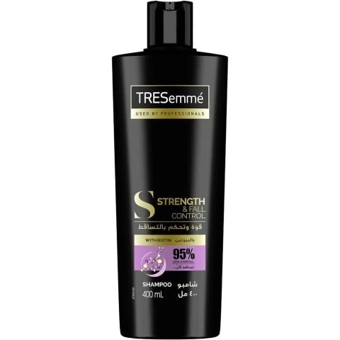 TRESEmm? Strength and Fall Control Shampoo with Biotin for 3X Stronger Hair, 400ml