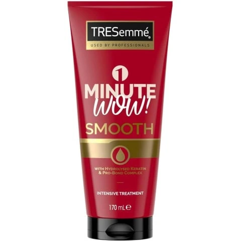 TRESemm? 1 Minute WOW Smooth Intensive Hair Treatment with hydrolysed keratin & Pro-Bond Complex for frizzy, damaged hair 170 ml