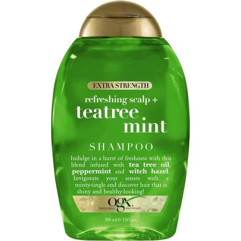 OGX Extra Strength Refreshing Scalp + Tea Tree Mint Shampoo, 13 Ounce