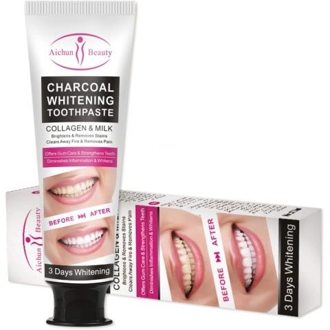 AICHUN BEAUTY Charcoal 3 DAY Whitening Toothpaste