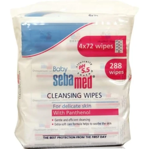 Sebamed Baby Cleansing Wipes 4 x 72pcs